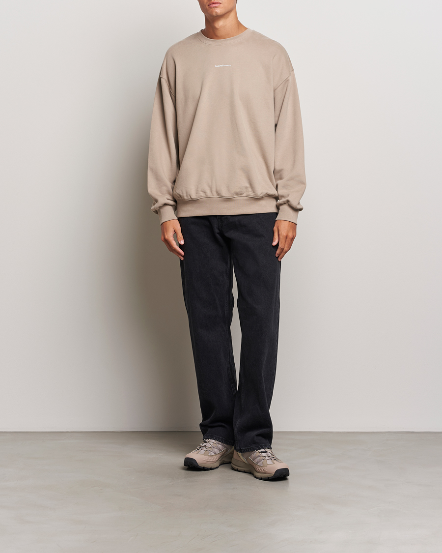 Herren | Pullover | Peak Performance | Original Terry Crew Sweatshirt Avid Beige