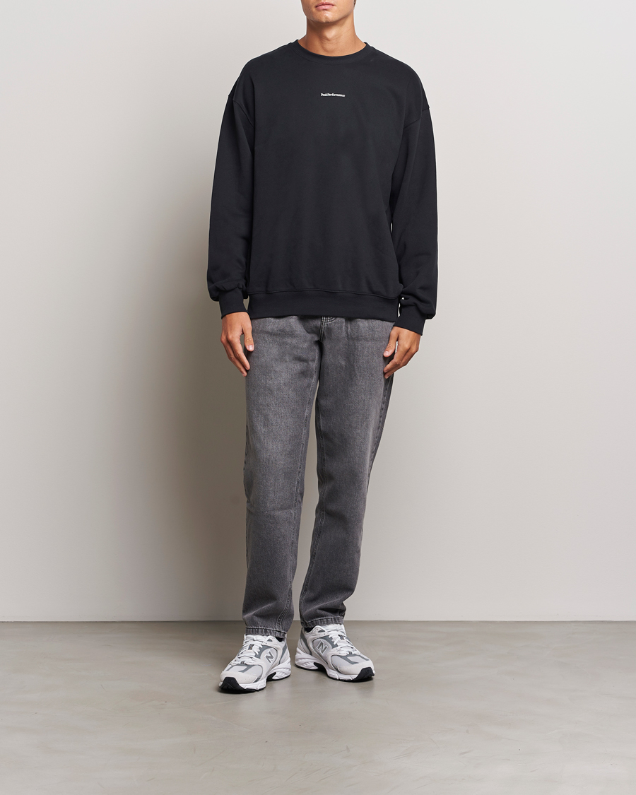 Herren | Pullover | Peak Performance | Original Terry Crew Sweatshirt Black