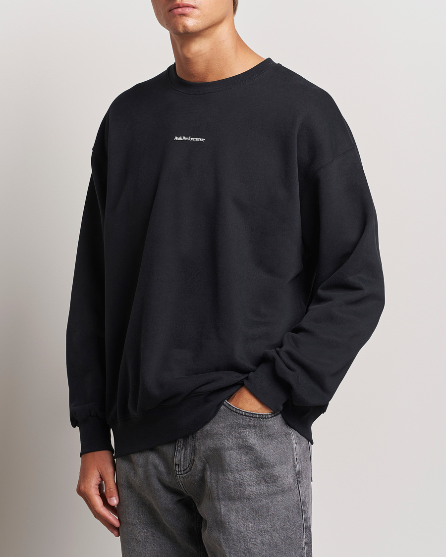 Herren | Pullover | Peak Performance | Original Terry Crew Sweatshirt Black
