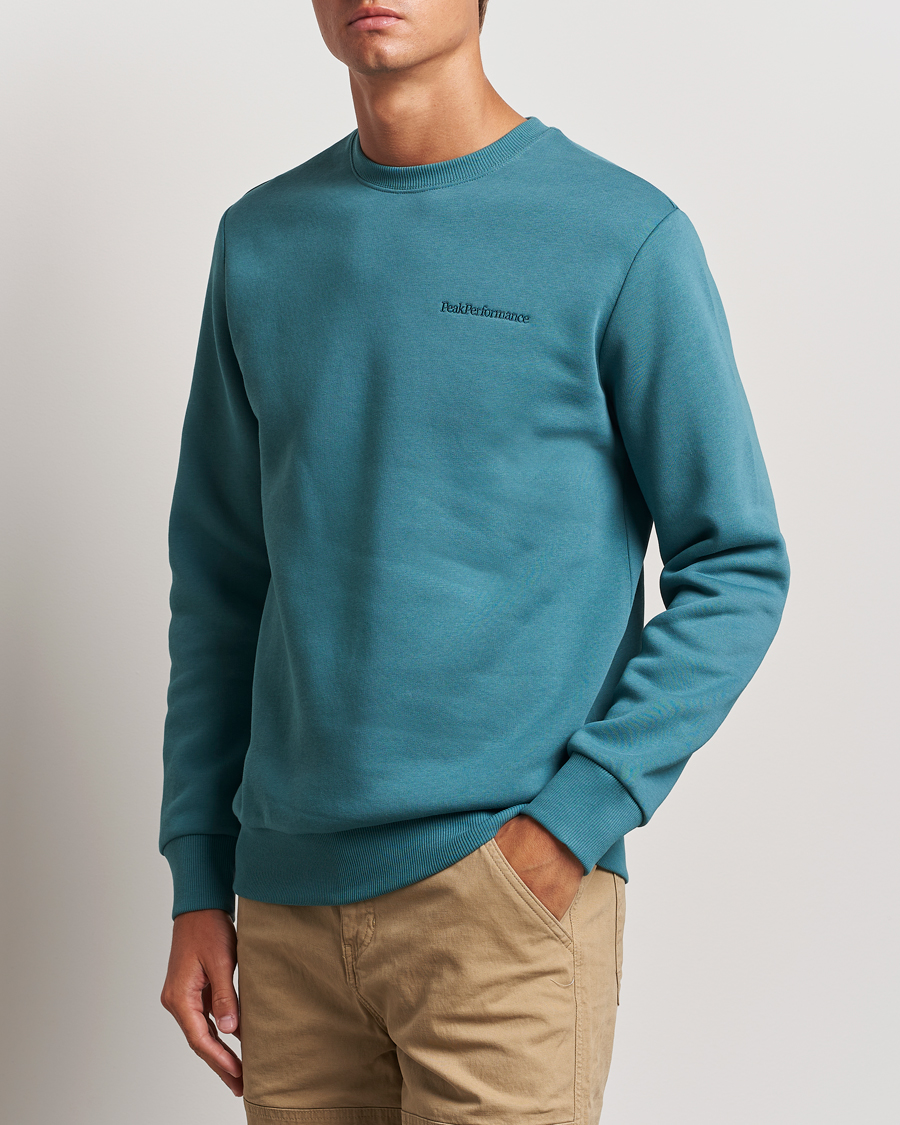 Herren | Pullover | Peak Performance | Original Logo Crew Neck Sweatshirt Hydro Fresh