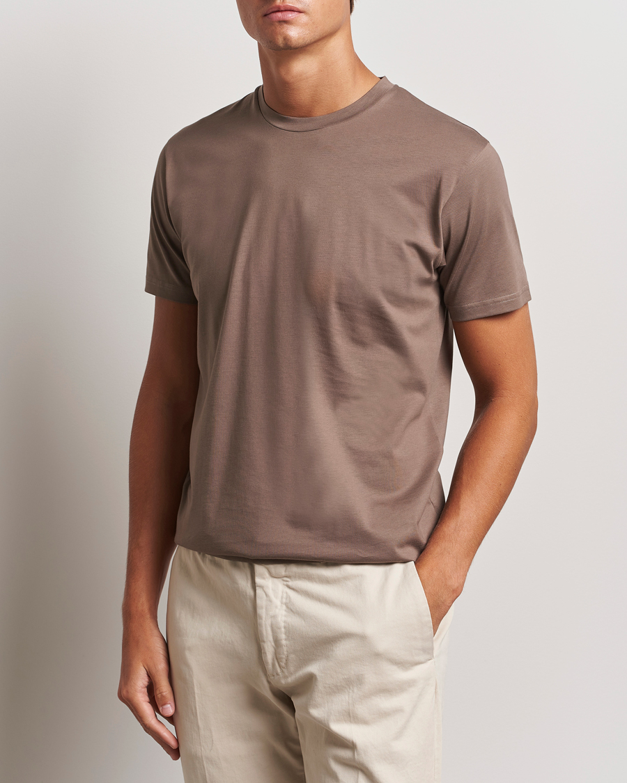 Herren | T-Shirts | Sunspel | Riviera Midweight T-Shirt Cedar