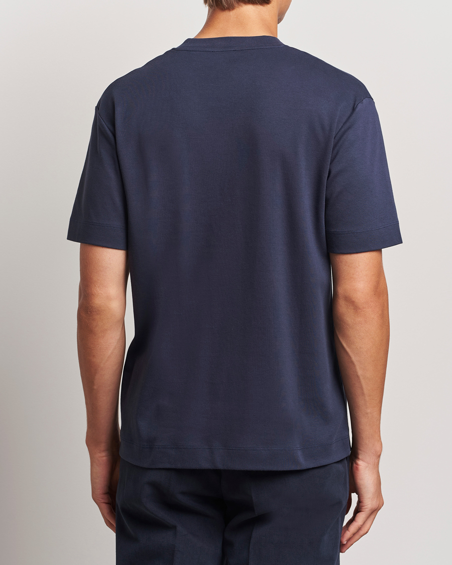 Herren | T-Shirts | Sunspel | Heavy Weight Supima Cotton T-Shirt Navy