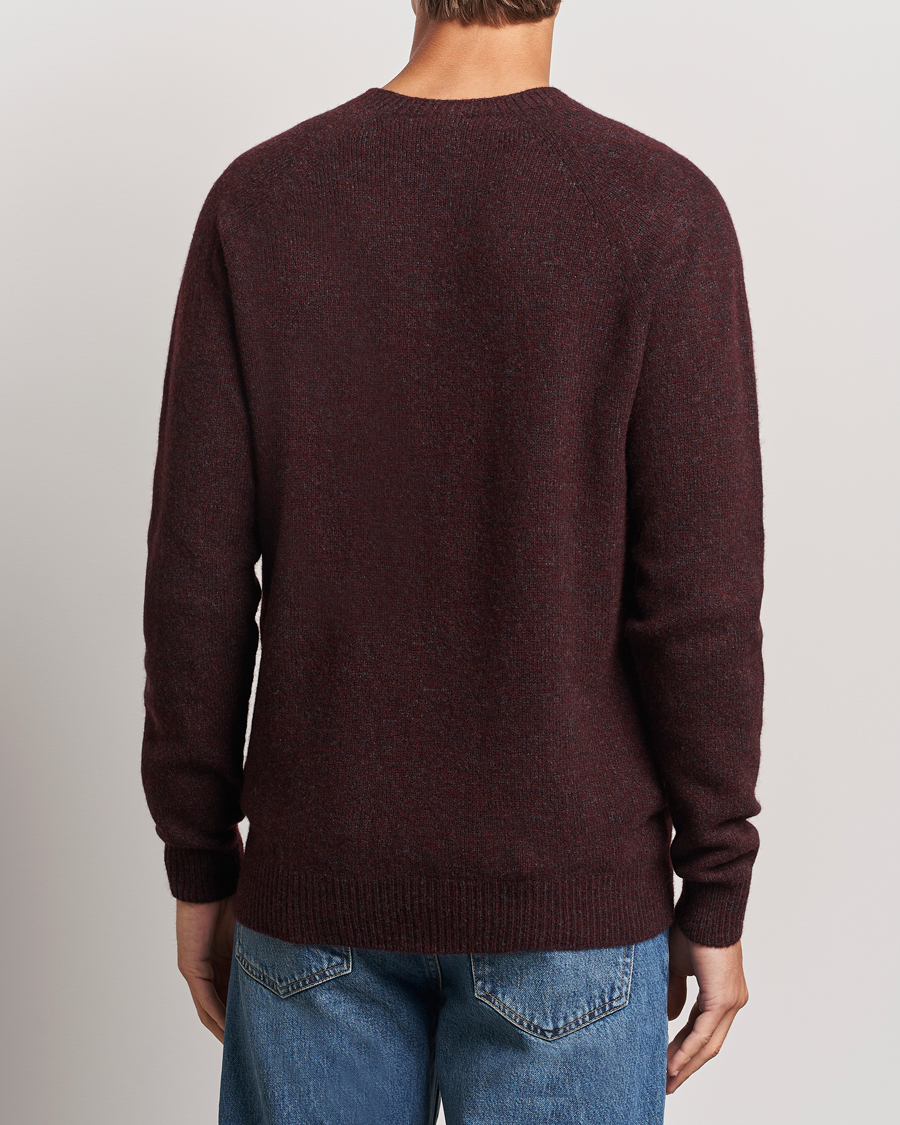 Herren | Pullover | Sunspel | Lambswool Crewneck Port Twist