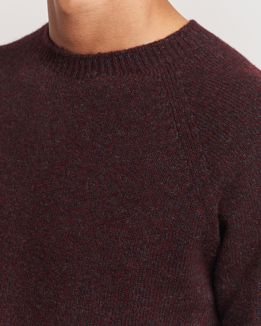 Herren | Pullover | Sunspel | Lambswool Crewneck Port Twist