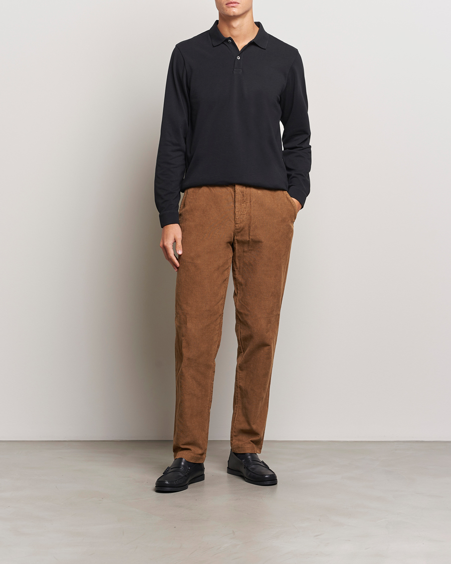 Herren | Hosen | Sunspel | Corduroy Chore Trousers Sandstone
