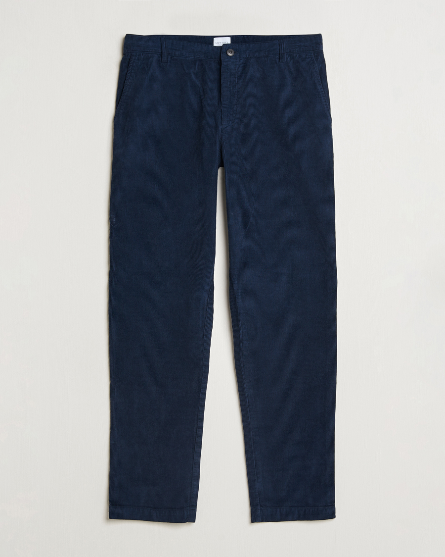 Herren | Hosen | Sunspel | Corduroy Chore Trousers Navy