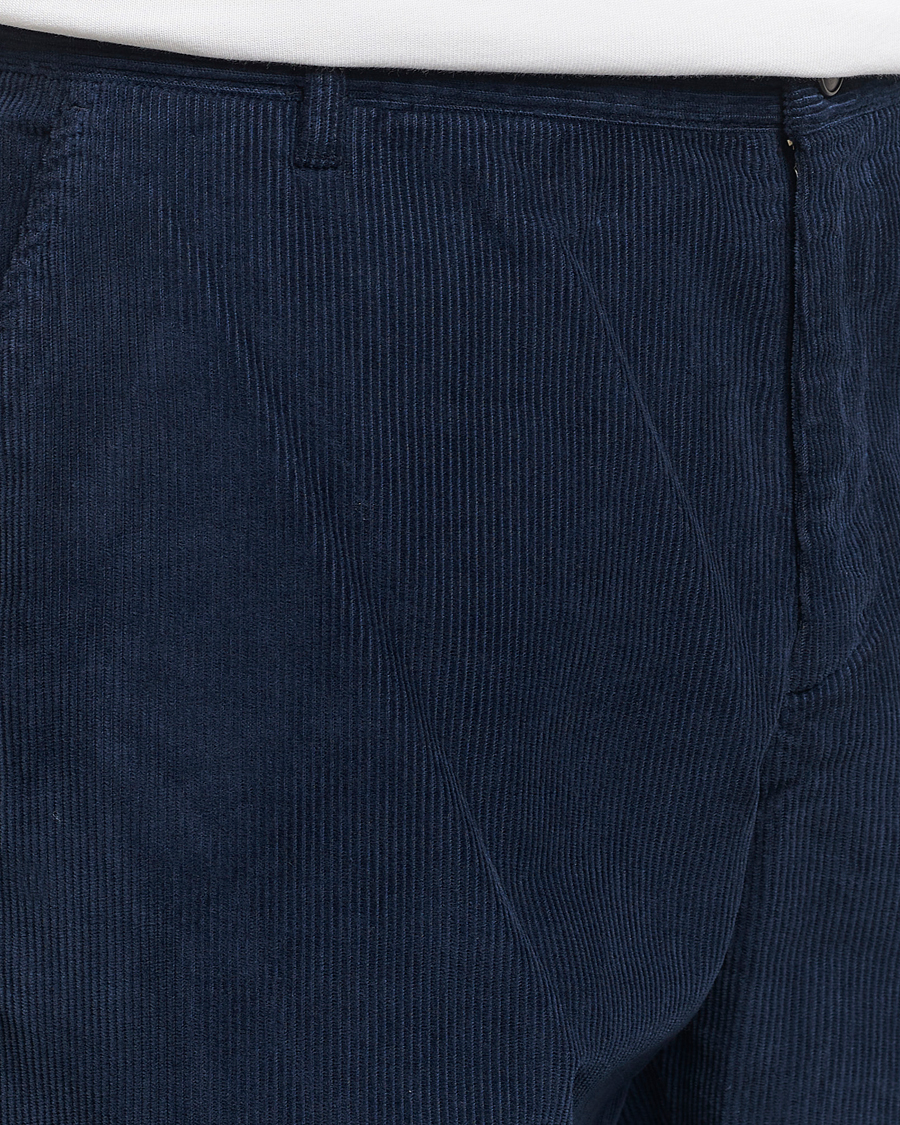 Herren | Hosen | Sunspel | Corduroy Chore Trousers Navy