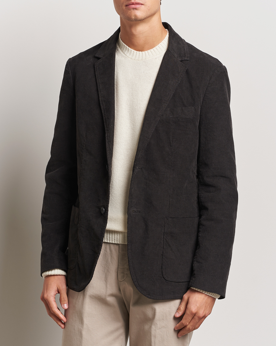 Herren | Sakkos | Sunspel | Relaxed Corduroy Blazer Coffee