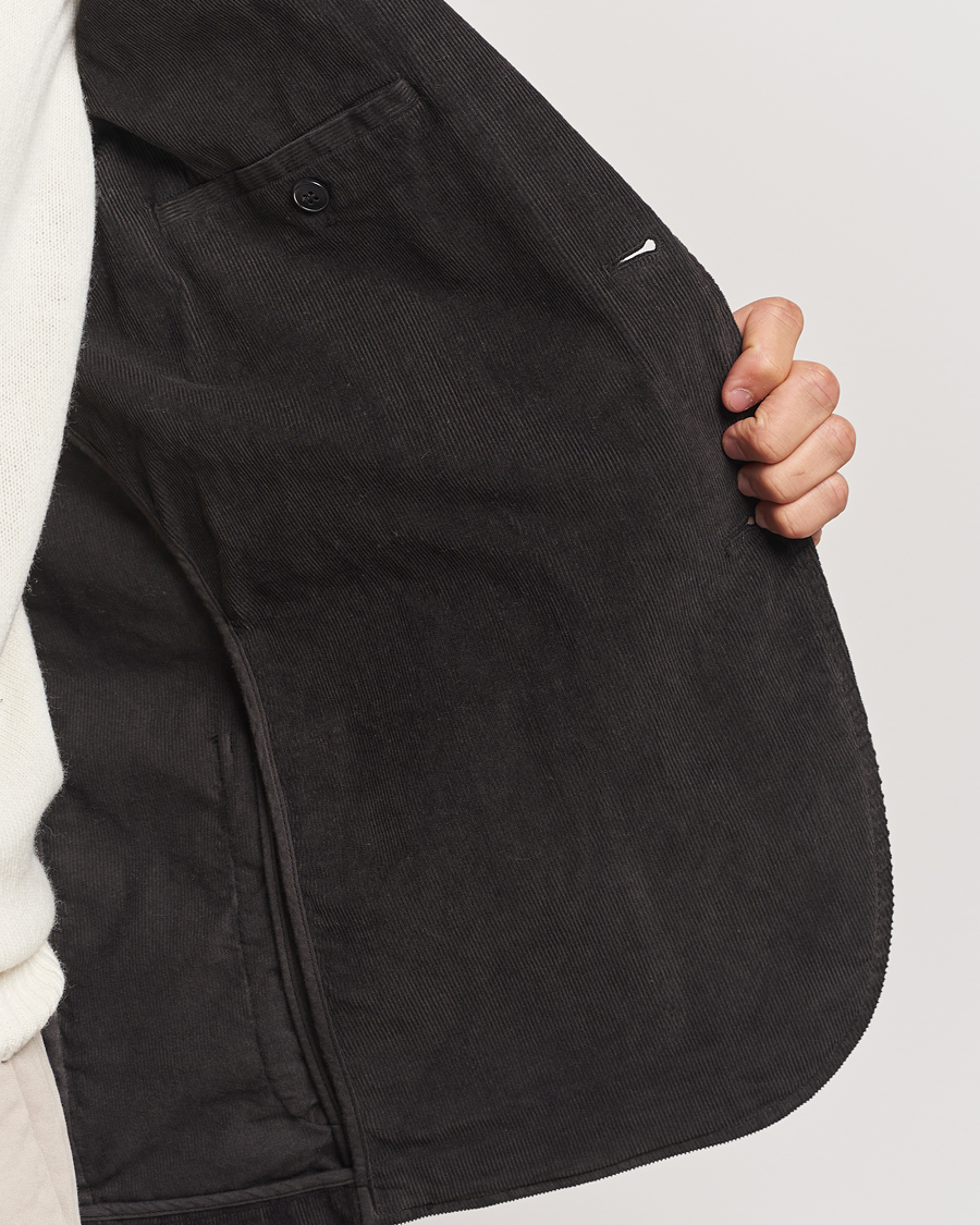 Herren | Sakkos | Sunspel | Relaxed Corduroy Blazer Coffee