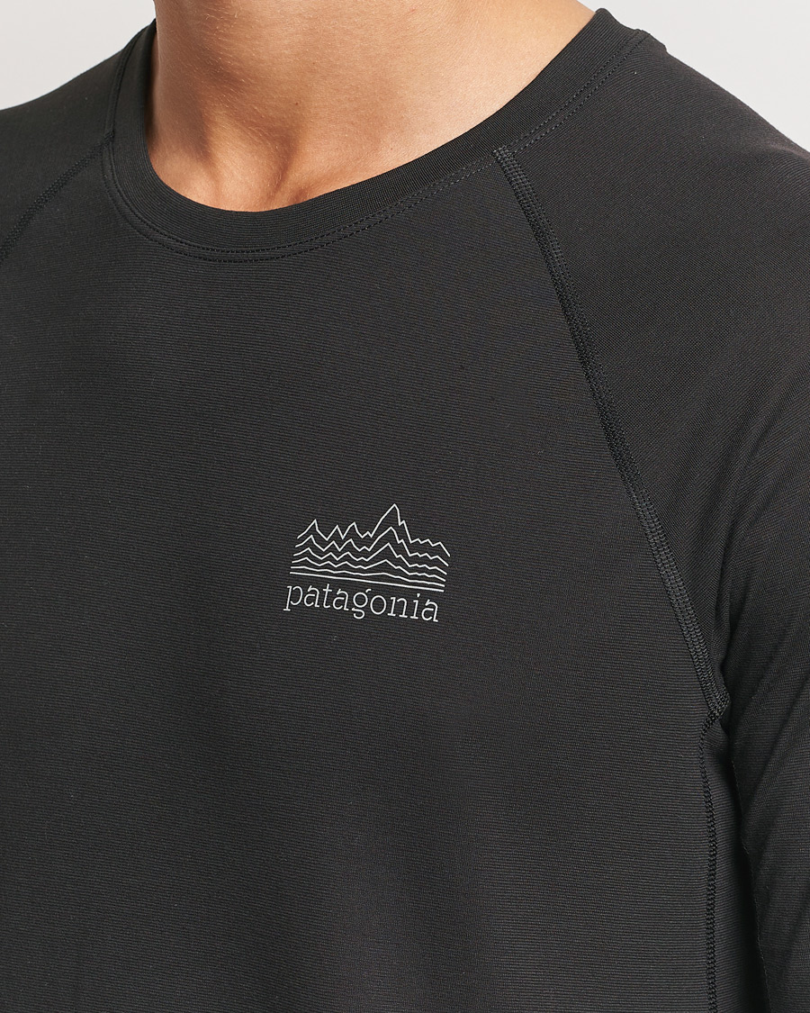 Herren | T-Shirts | Patagonia | Long Sleeve Cap Cool Trail Graphic Shirt Black