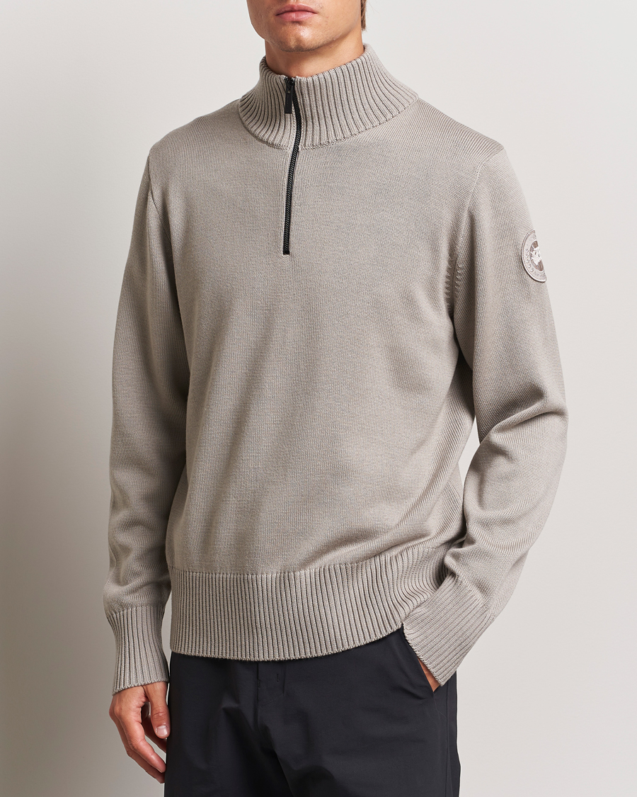 Herren | Pullover | Canada Goose | Rosseau Half Zip Limestone
