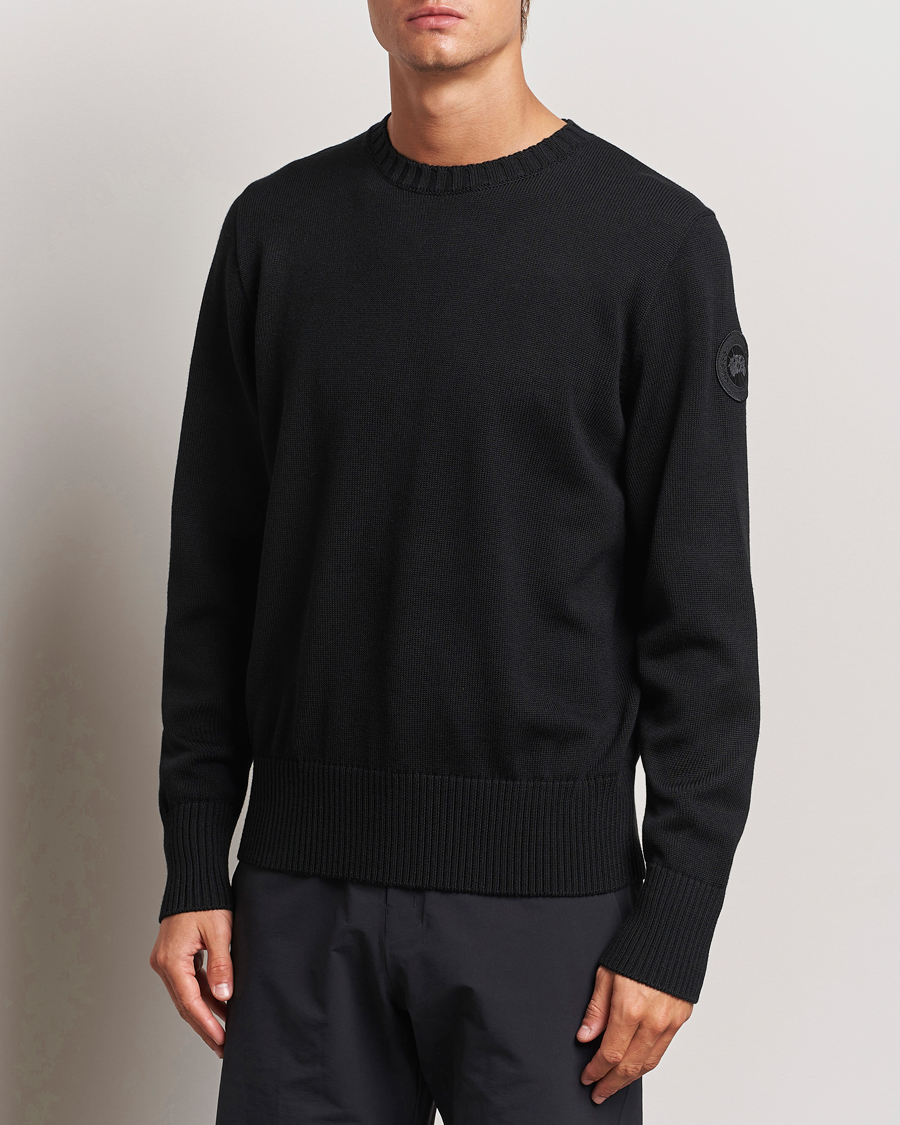 Herren | Pullover | Canada Goose Black Label | Canada Goose Rosseau Crew Neck Black