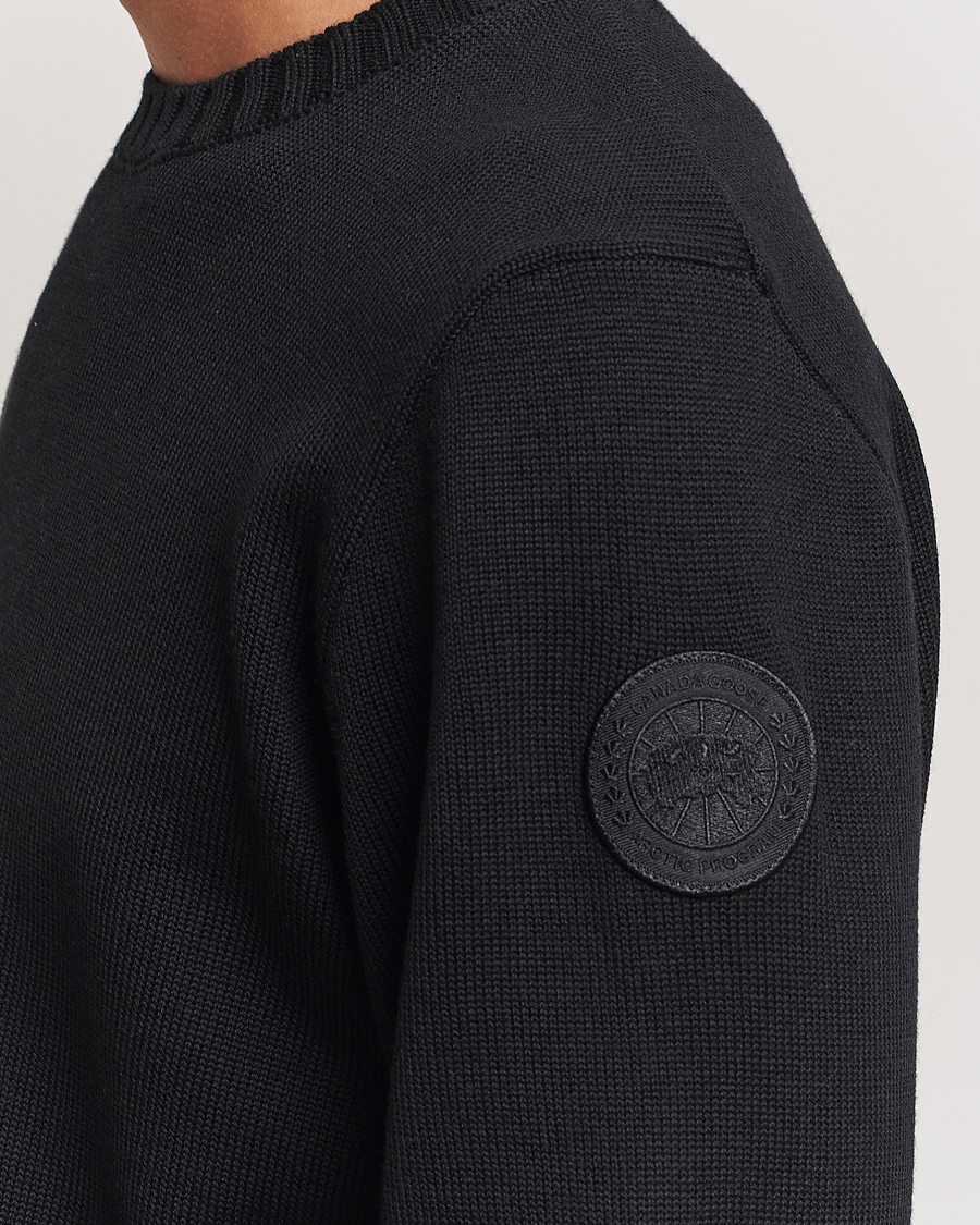 Herren | Pullover | Canada Goose Black Label | Canada Goose Rosseau Crew Neck Black