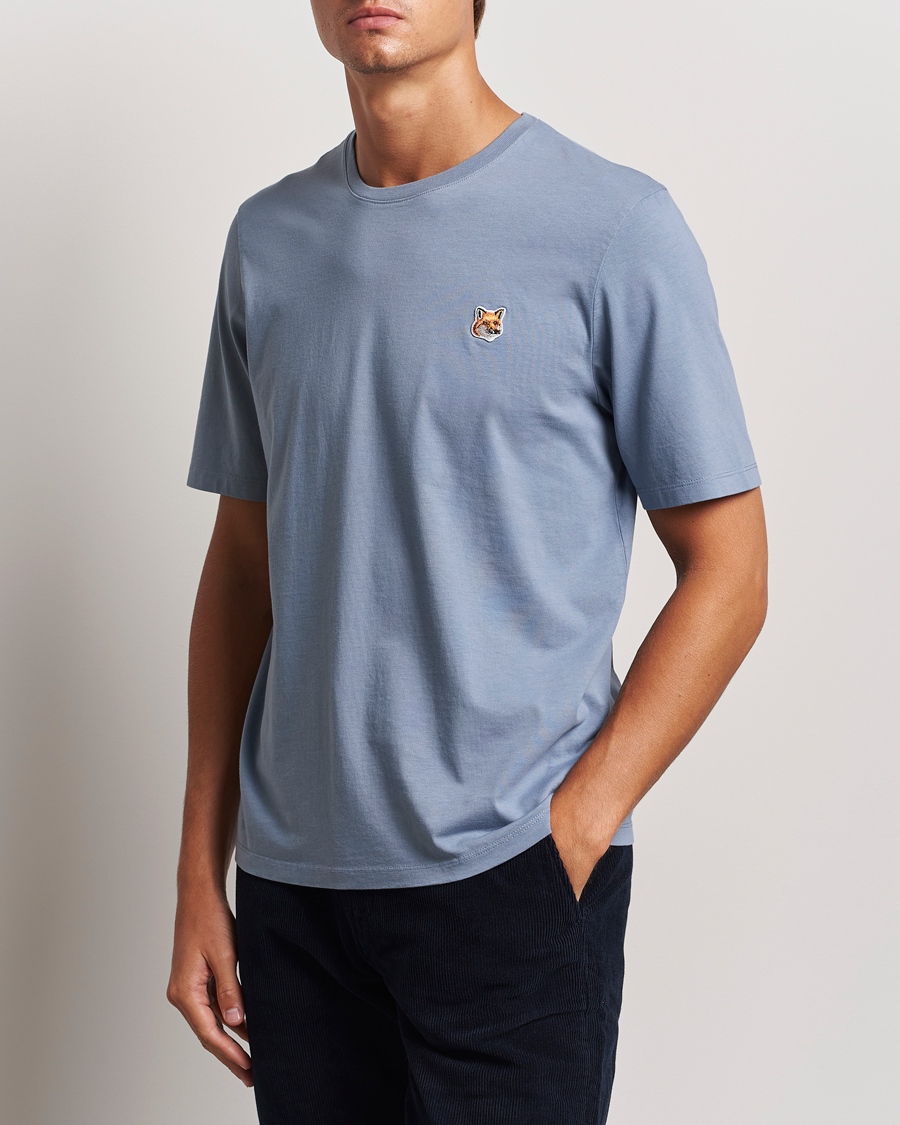Herren | T-Shirts | Maison Kitsuné | Fox Head T-Shirt Moonlight Blue