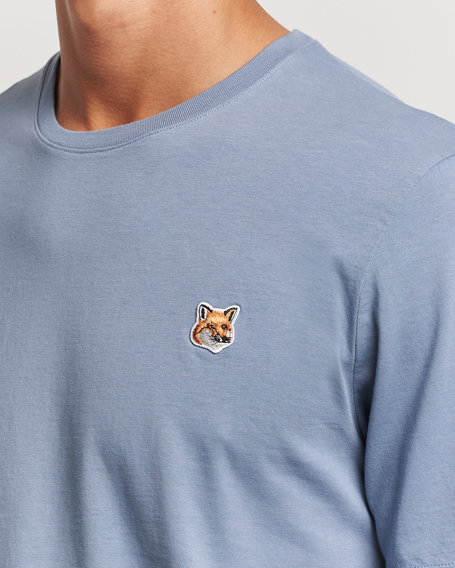 Herren | T-Shirts | Maison Kitsuné | Fox Head T-Shirt Moonlight Blue