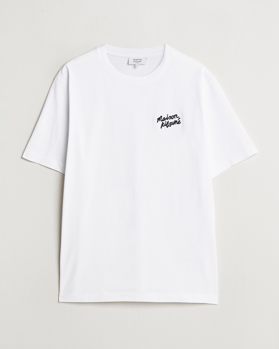 Herren | T-Shirts | Maison Kitsuné | Mini Handwriting T-shirt White