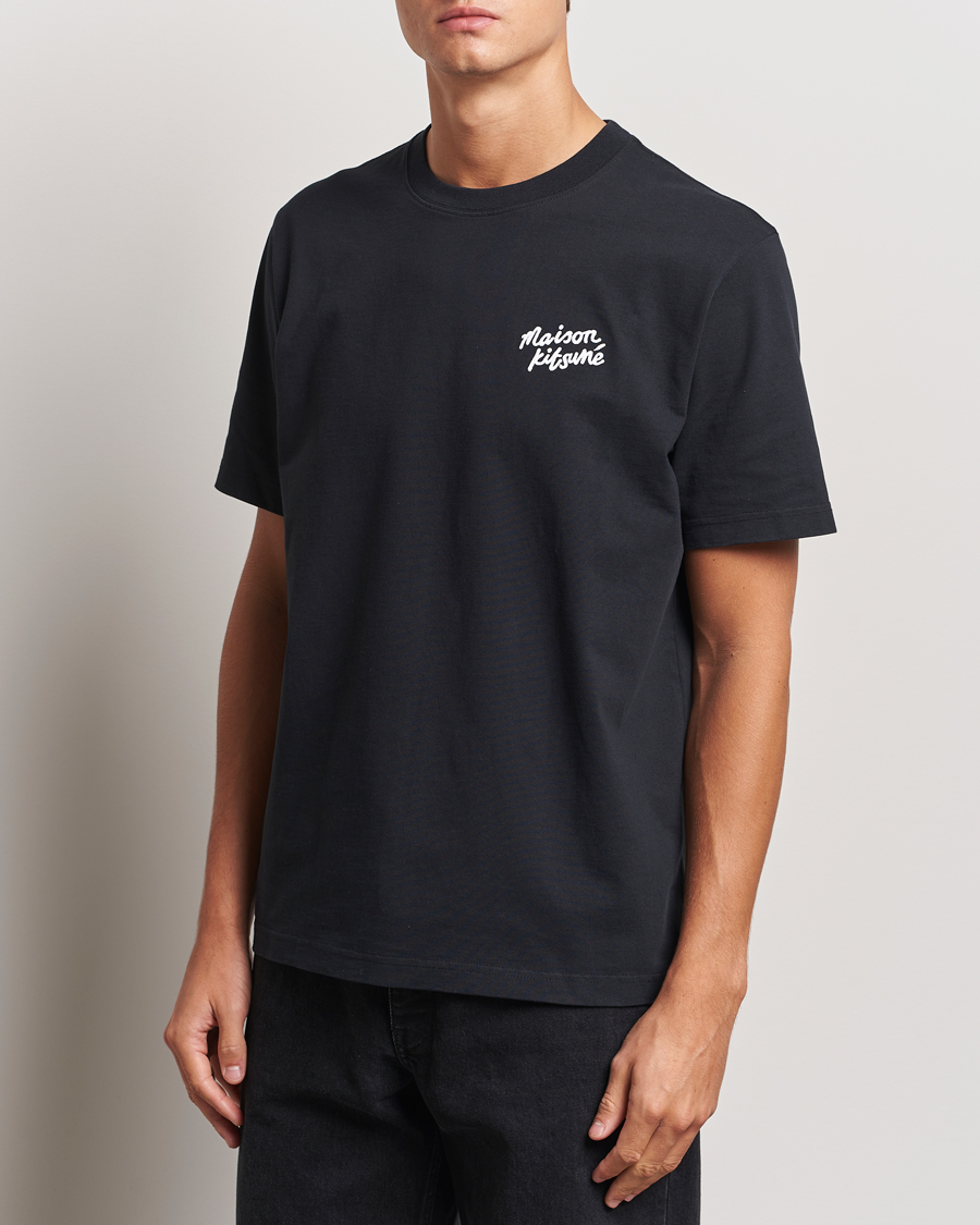 Herren | T-Shirts | Maison Kitsuné | Mini Handwriting T-shirt Black