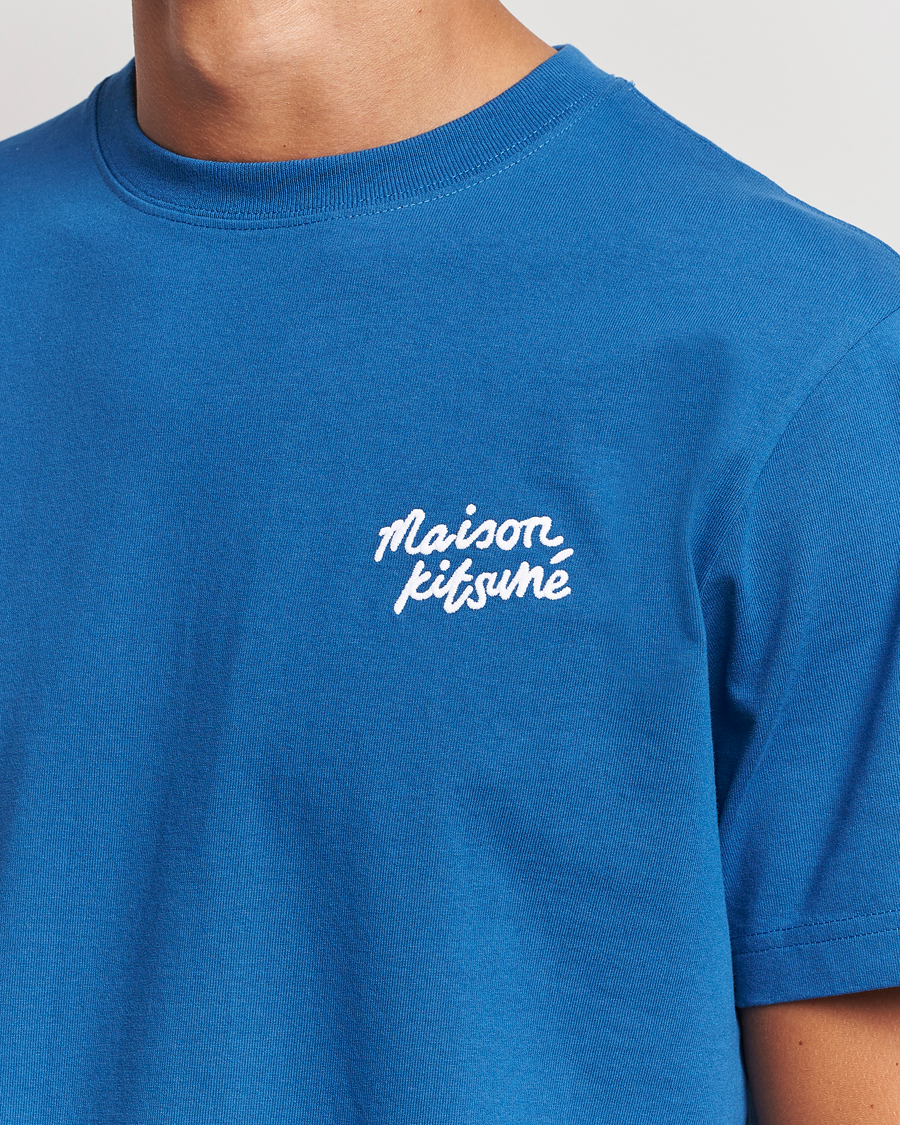 Herren | T-Shirts | Maison Kitsuné | Mini Handwriting T-shirt Celestial Blue