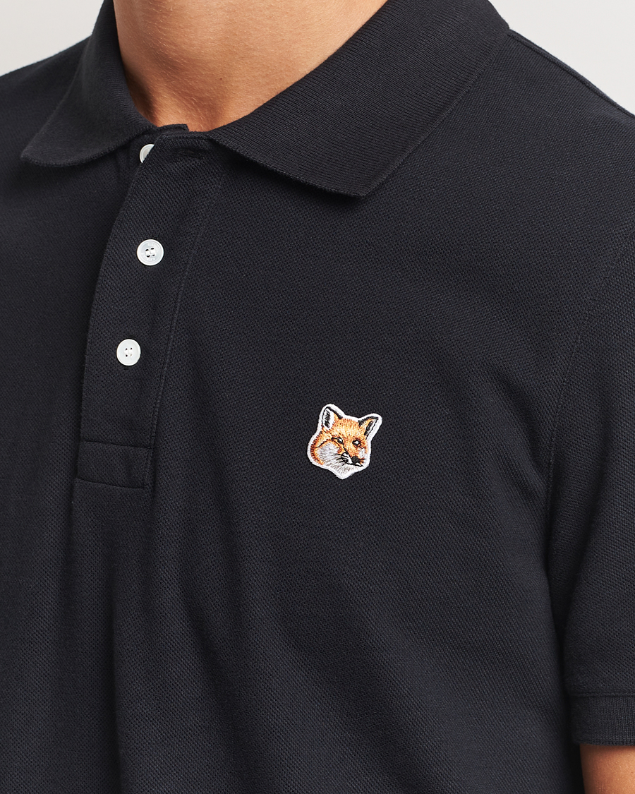 Herren | Poloshirts | Maison Kitsuné | Fox Head Polo Black