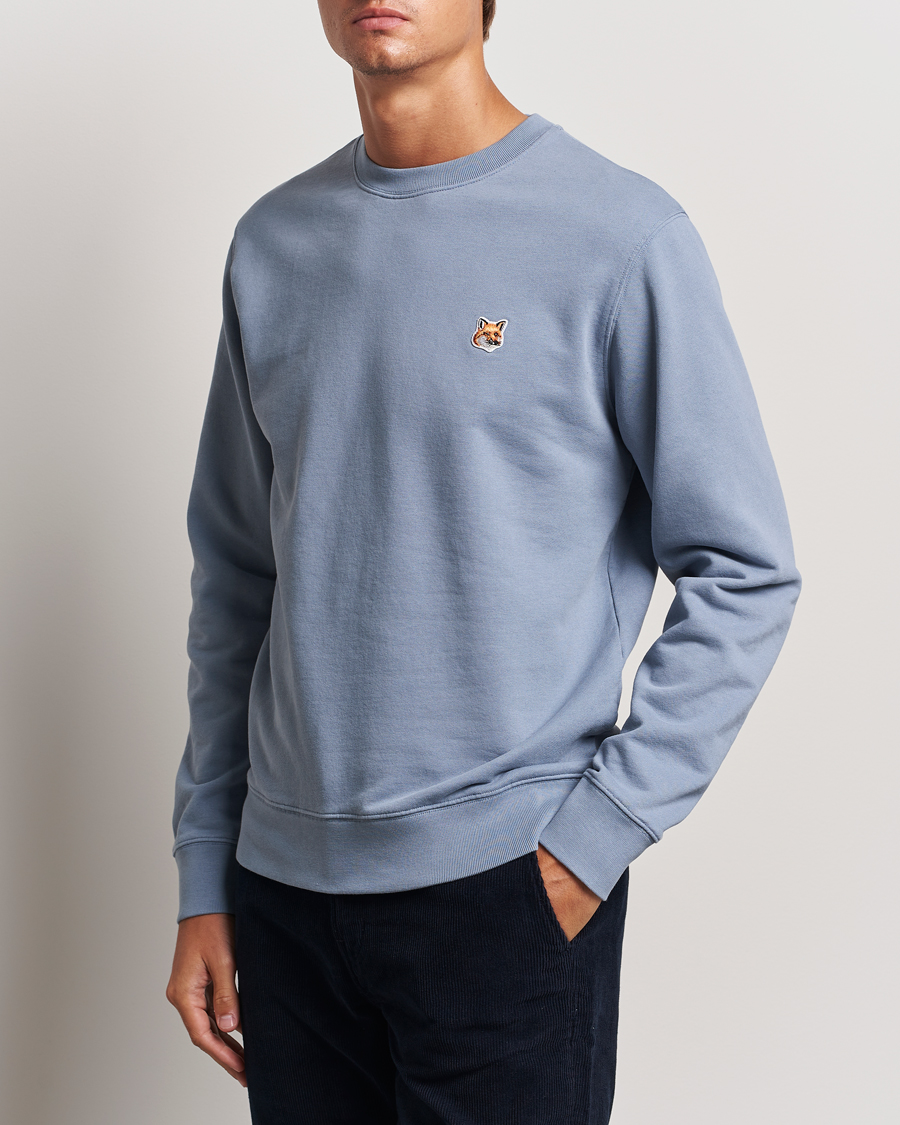 Herren | Pullover | Maison Kitsuné | Fox Head Sweatshirt Moonlight Blue