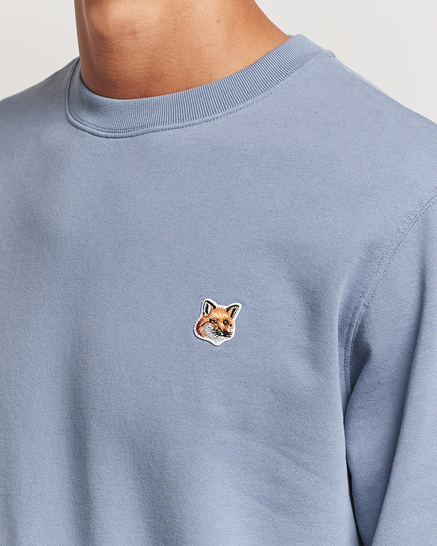 Herren | Pullover | Maison Kitsuné | Fox Head Sweatshirt Moonlight Blue