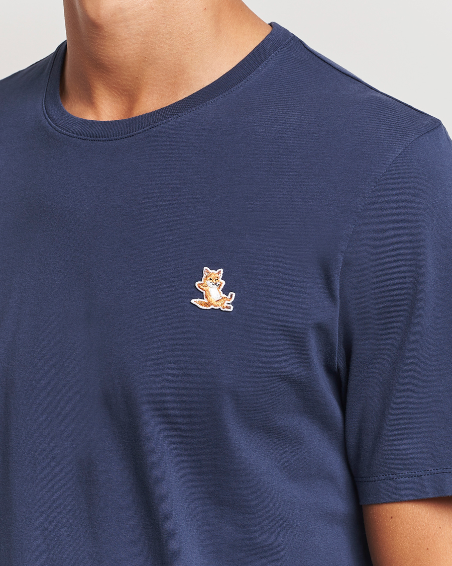 Herren | T-Shirts | Maison Kitsuné | Chillax Fox T-Shirt Eclipse Blue