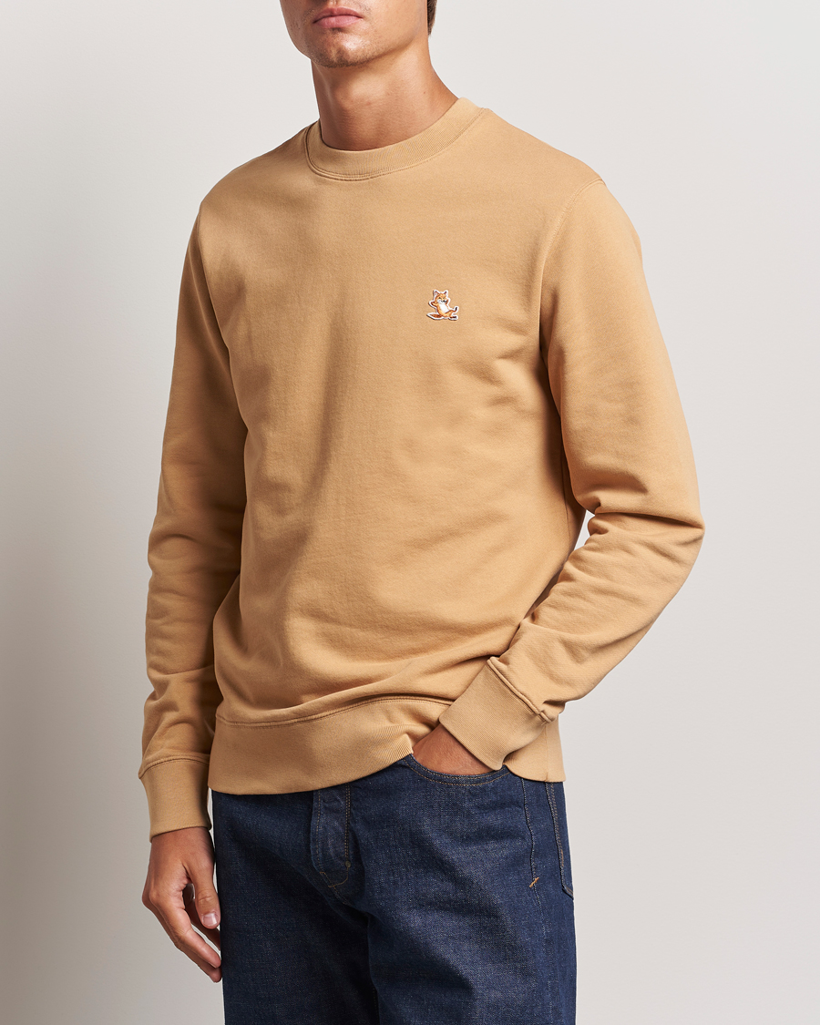 Herren | Pullover | Maison Kitsuné | Chillax Fox Sweatshirt Chamomile Beige