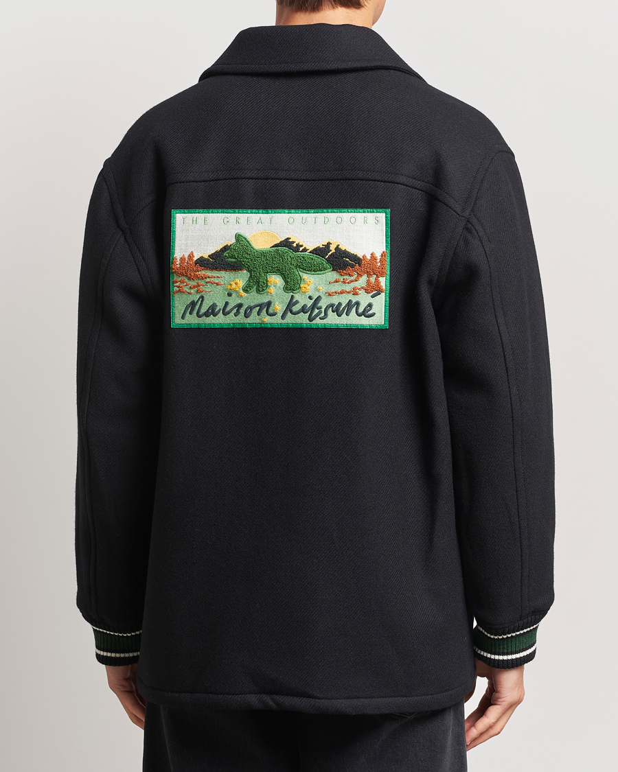 Herren | Jacken | Maison Kitsuné | Varsity Jacket Black