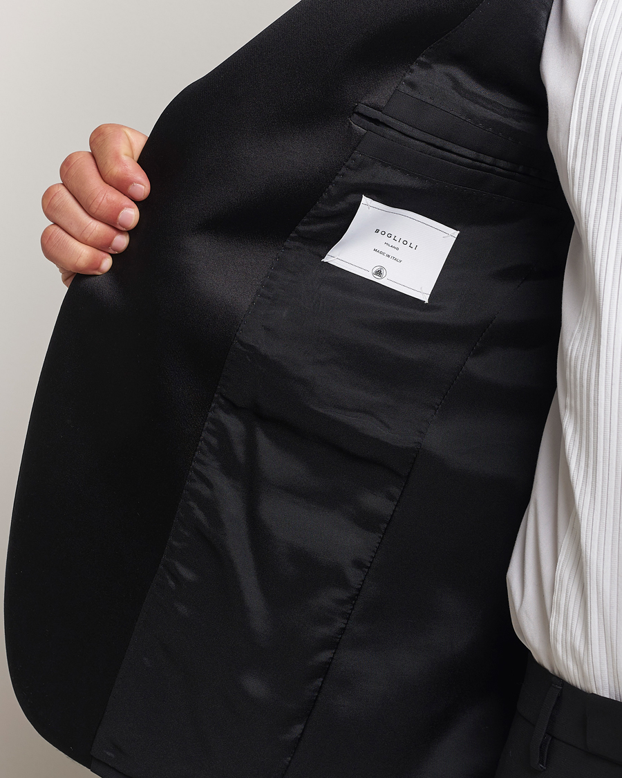 Herren | Anzüge | Boglioli | Milano Single Breasted Tuxedo Black