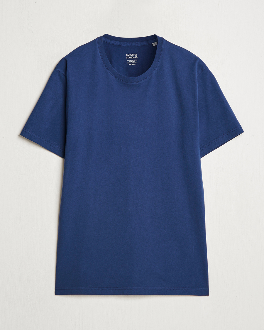 Herren | T-Shirts | Colorful Standard | Classic Organic T-Shirt Marine Blue