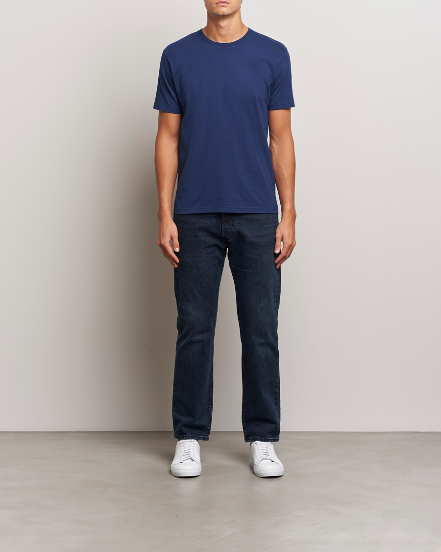Herren | T-Shirts | Colorful Standard | Classic Organic T-Shirt Marine Blue