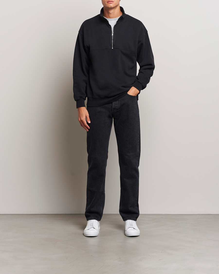 Herren | Pullover | Colorful Standard | Classic Organic Half-Zip Deep Black