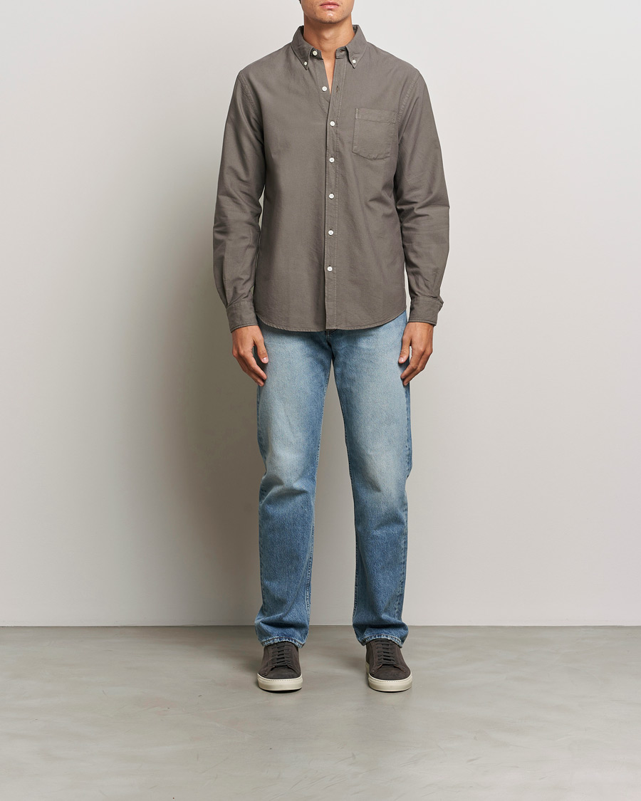 Herren | Hemden | Colorful Standard | Classic Organic Oxford Button Down Shirt Storm Grey