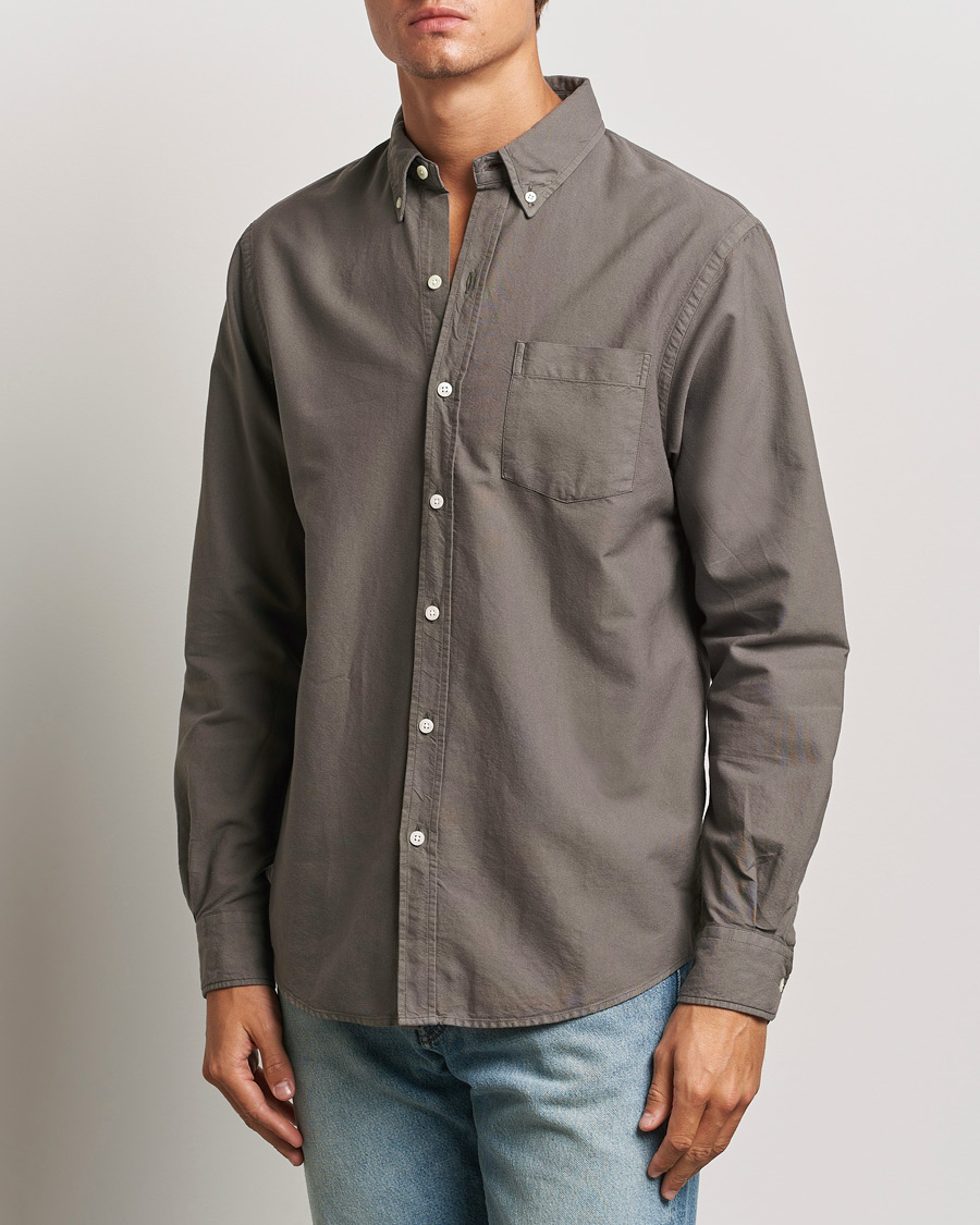 Herren | Hemden | Colorful Standard | Classic Organic Oxford Button Down Shirt Storm Grey