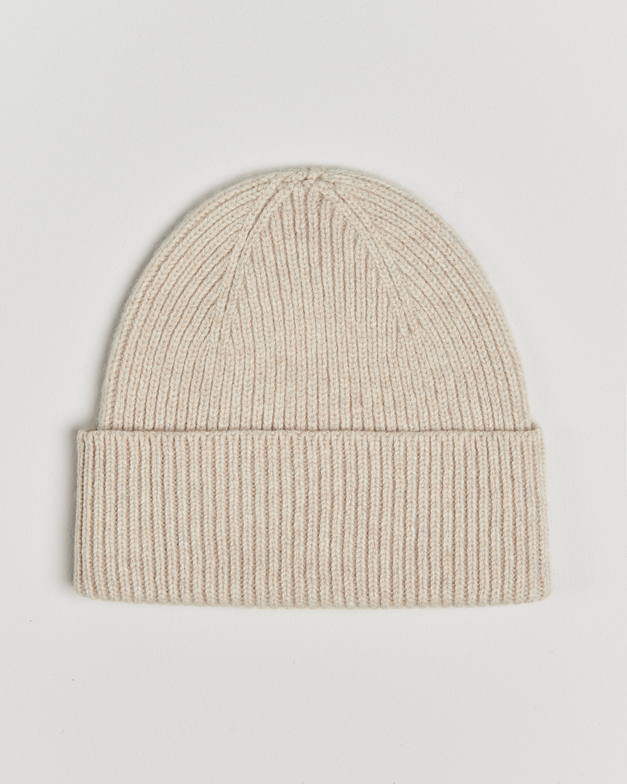 Herren | Colorful Standard Merino Wool Beanie Ivory White | Colorful Standard | Merino Wool Beanie Ivory White