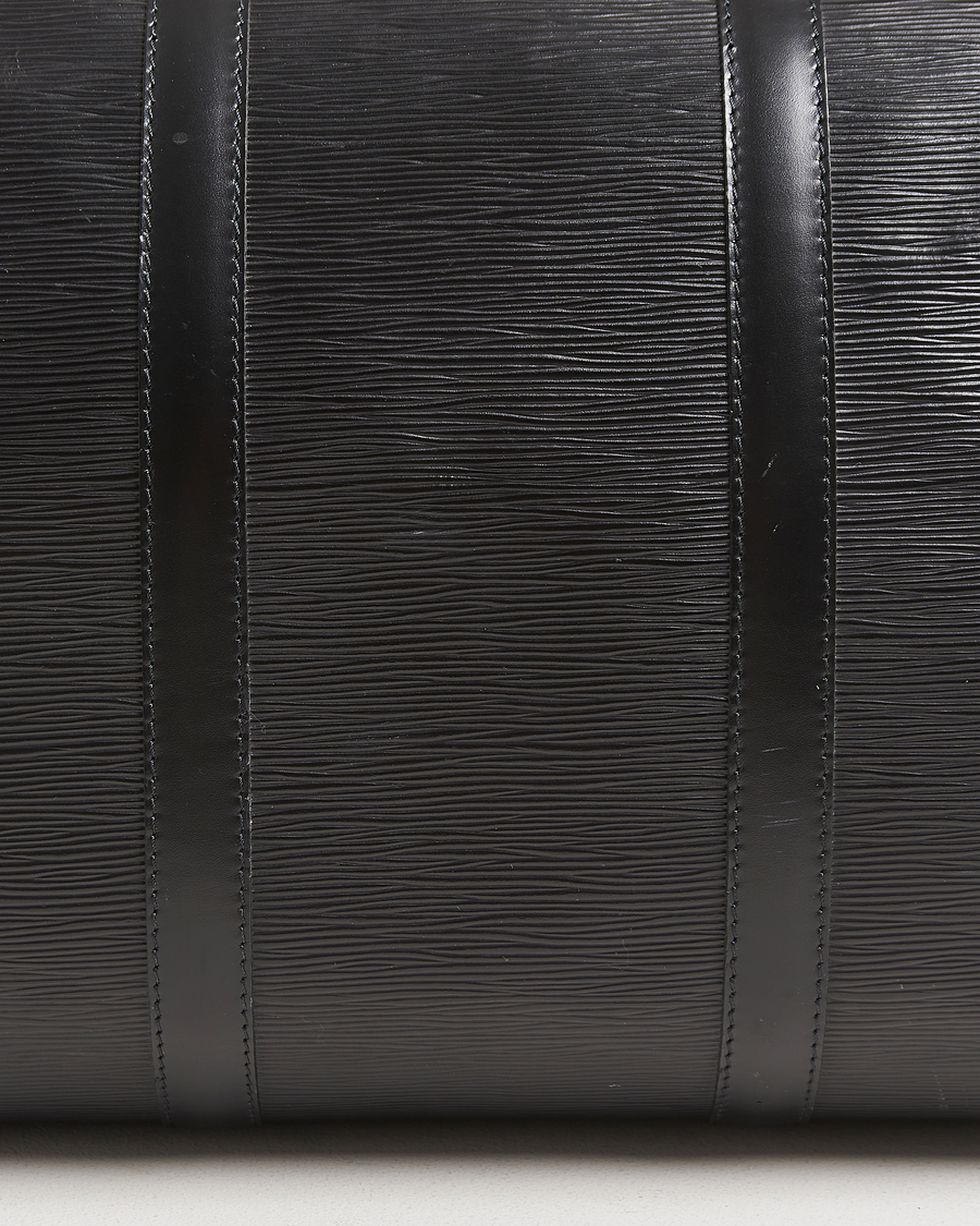 Herren | Louis Vuitton Pre-Owned Keepall 50 Epi Leather Travel Bag Black | Louis Vuitton Pre-Owned | Keepall 50 Epi Leather Travel Bag Black