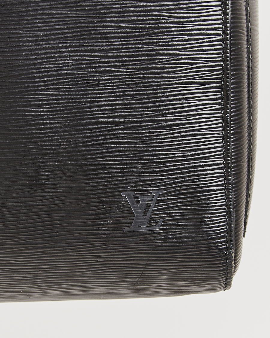 Herren | Louis Vuitton Pre-Owned Keepall 50 Epi Leather Travel Bag Black | Louis Vuitton Pre-Owned | Keepall 50 Epi Leather Travel Bag Black
