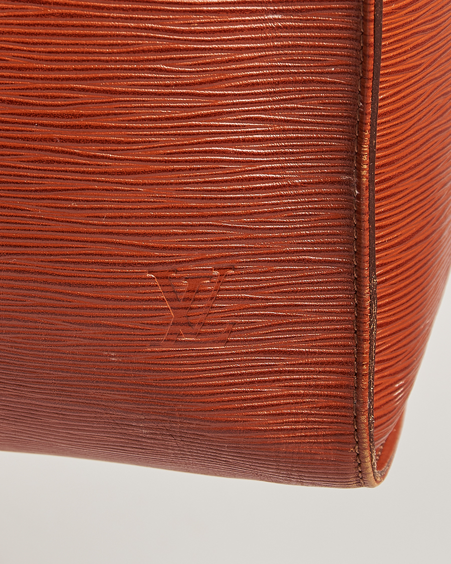 Herren | Louis Vuitton Pre-Owned Keepall 50 Epi Leather Travel Bag Brown | Louis Vuitton Pre-Owned | Keepall 50 Epi Leather Travel Bag Brown