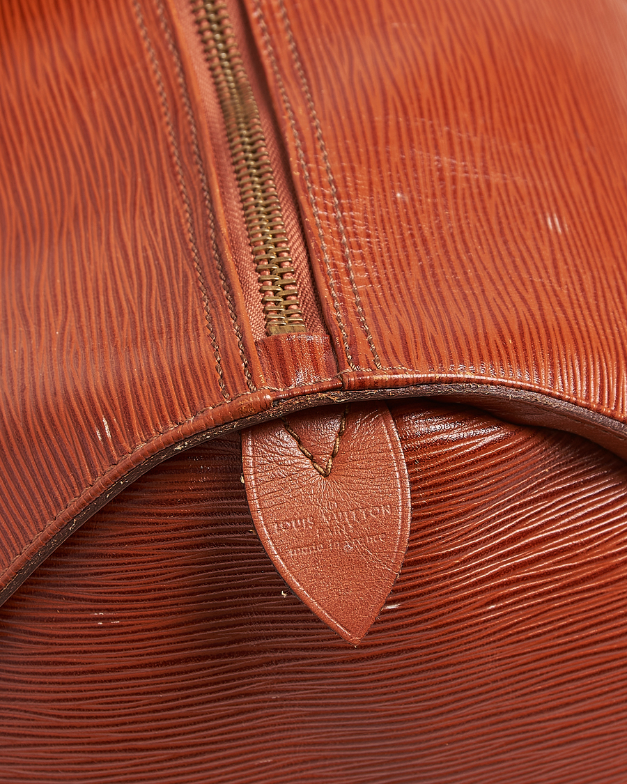 Herren | Louis Vuitton Pre-Owned Keepall 50 Epi Leather Travel Bag Brown | Louis Vuitton Pre-Owned | Keepall 50 Epi Leather Travel Bag Brown