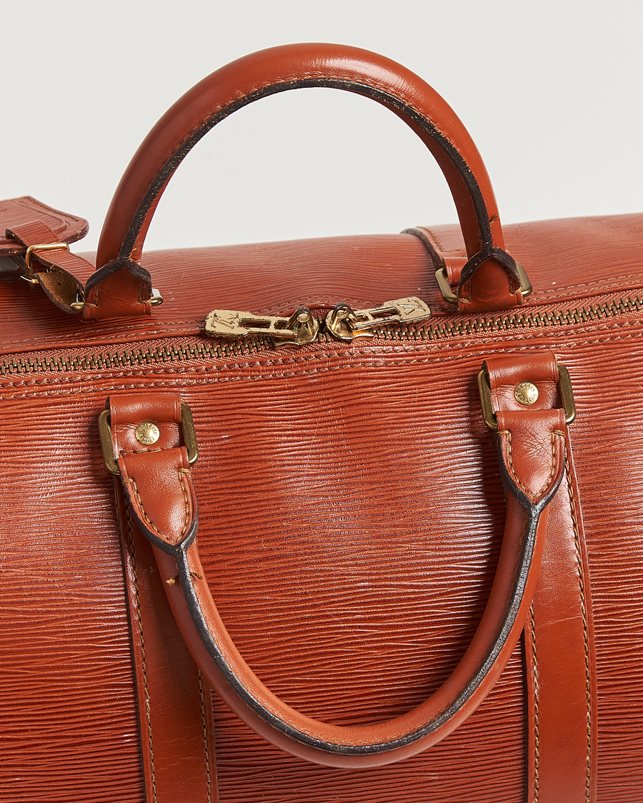 Herren | Louis Vuitton Pre-Owned Keepall 50 Epi Leather Travel Bag Brown | Louis Vuitton Pre-Owned | Keepall 50 Epi Leather Travel Bag Brown
