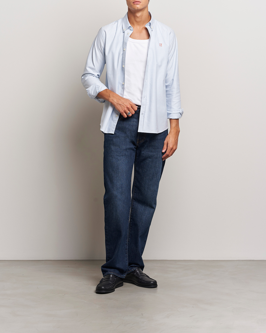 Herren | Hemden | LES DEUX | Konrad Contrast Oxford Shirt Light Blue/White