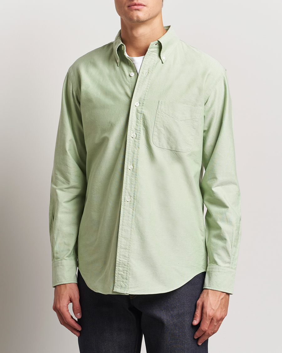 Herren | Hemden | Kamakura Shirts | Vintage Ivy Oxford Button Down Shirt Green