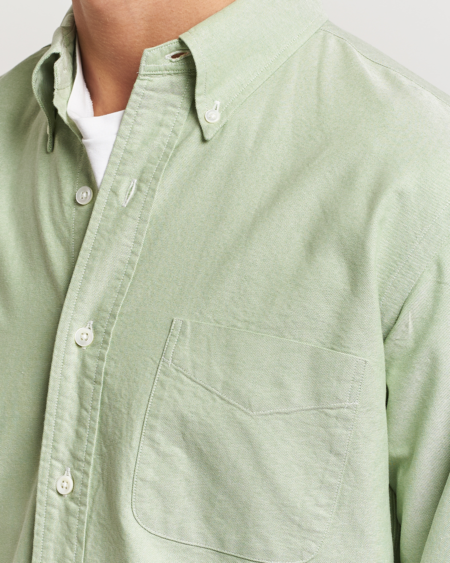 Herren | Hemden | Kamakura Shirts | Vintage Ivy Oxford Button Down Shirt Green