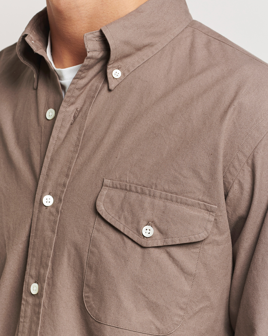 Herren | Hemden | Kamakura Shirts | Vintage Ivy Flap Pocket Shirt Khaki