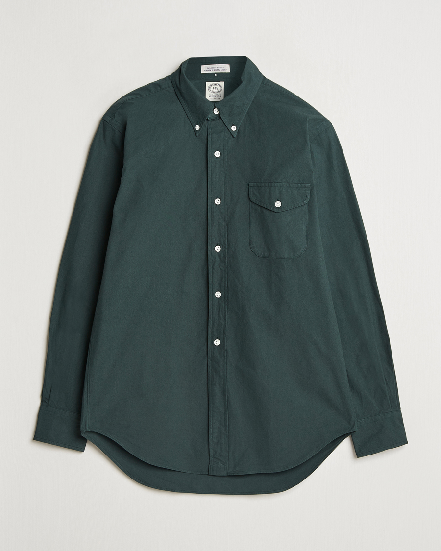 Herren | Hemden | Kamakura Shirts | Vintage Ivy Flap Pocket Shirt Dark Green