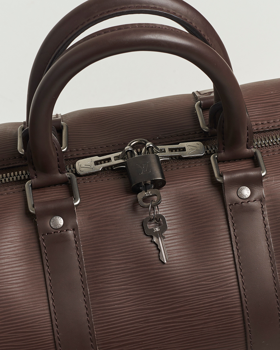 Herren | Louis Vuitton Pre-Owned Keepall 45 Epi Leather Travel Bag Brown | Louis Vuitton Pre-Owned | Keepall 45 Epi Leather Travel Bag Brown