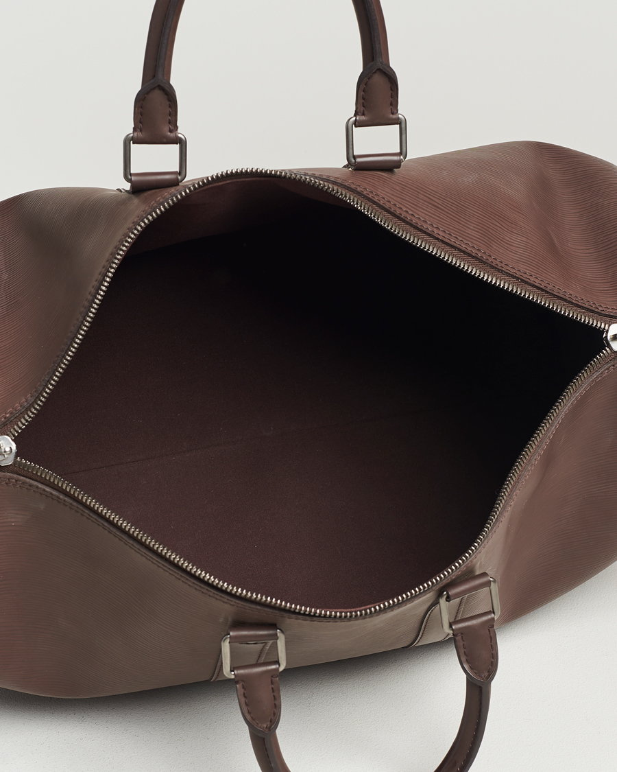Herren | Louis Vuitton Pre-Owned Keepall 45 Epi Leather Travel Bag Brown | Louis Vuitton Pre-Owned | Keepall 45 Epi Leather Travel Bag Brown