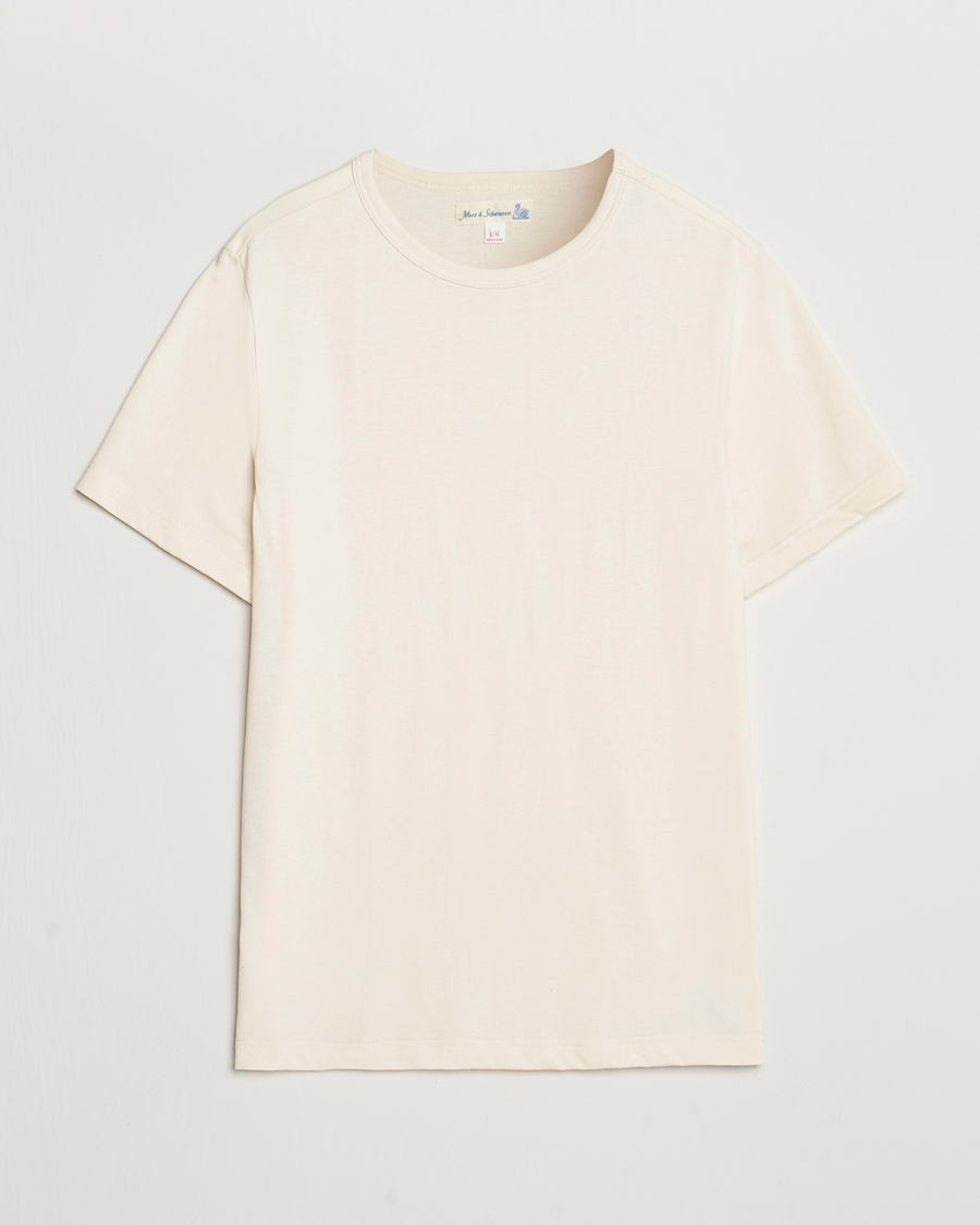 Herren | T-Shirts | Merz b. Schwanen | 1950s Classic Loopwheeled T-shirt Nature