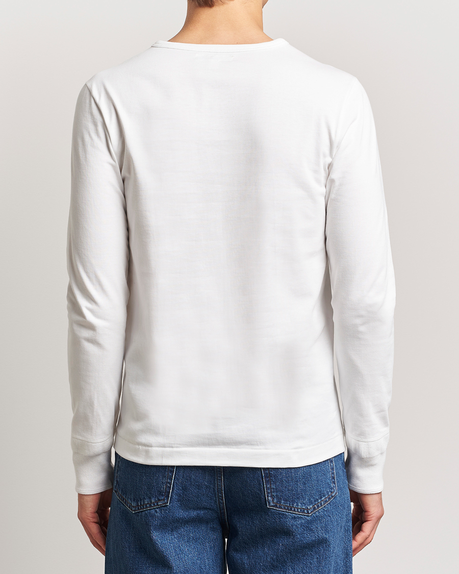 Herren | Pullover | Merz b. Schwanen | Classic Organic Cotton Henley Sweater White
