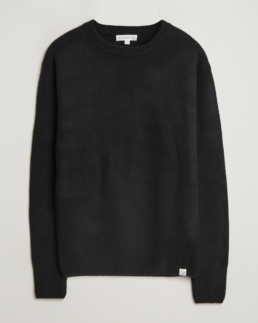 Herren | Pullover | Merz b. Schwanen | Merino/Cashmere Pullover Deep Black